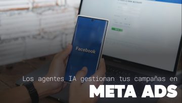 IA en Meta Ads gestionando una campaña publicitaria en una pantalla de escritorio