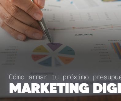 Presupuesto de marketing digital 2027 en una planilla con distribución por canal